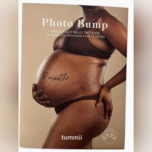 Photo Bump Pregnancy Belly Tattoos Monthly Maternity Milestone Photoshoot Tummii